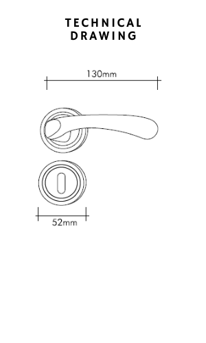 burak door handle technical drawing