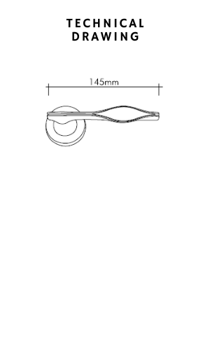curl ros. door handle technical drawing