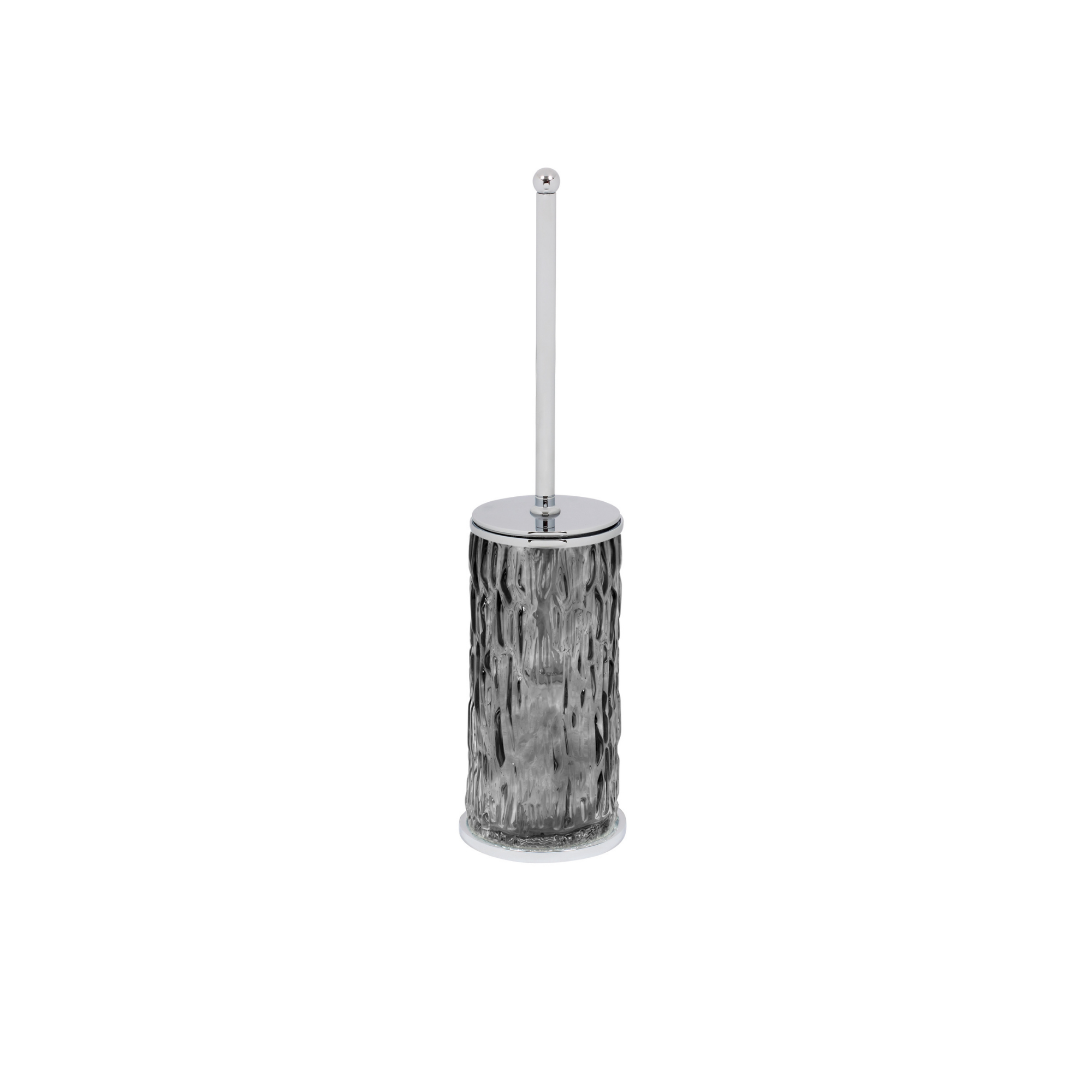 Wave Smokey Glass Toilet Brush