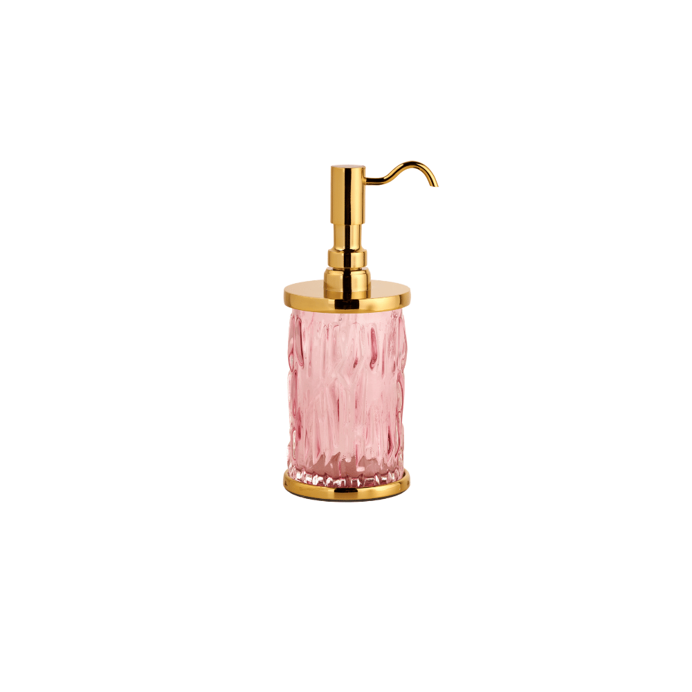 Wave Brass & Glass Soap Dispenser (3)