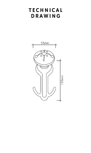 blossom hook technical drawing