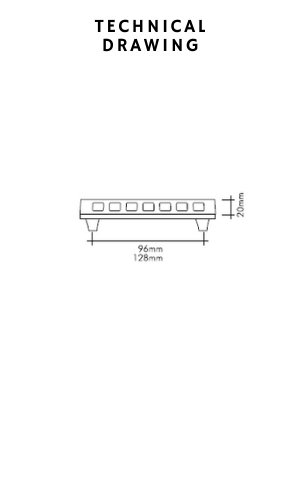 tria drawer handle technical drawing