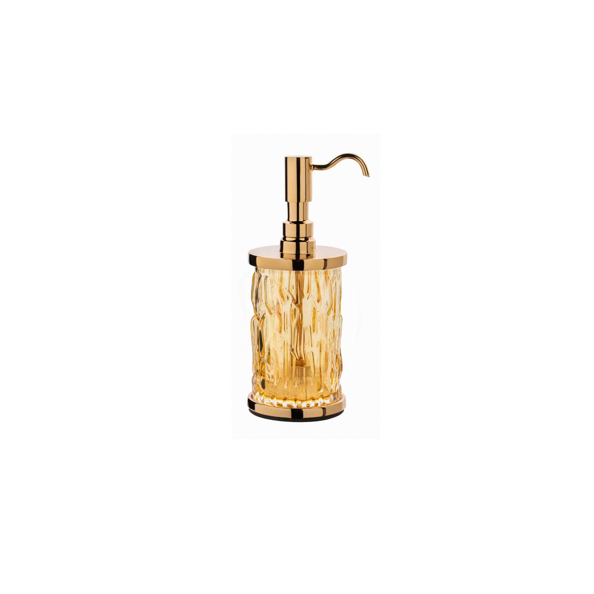 Wave Honey Glass Soap Dispenser