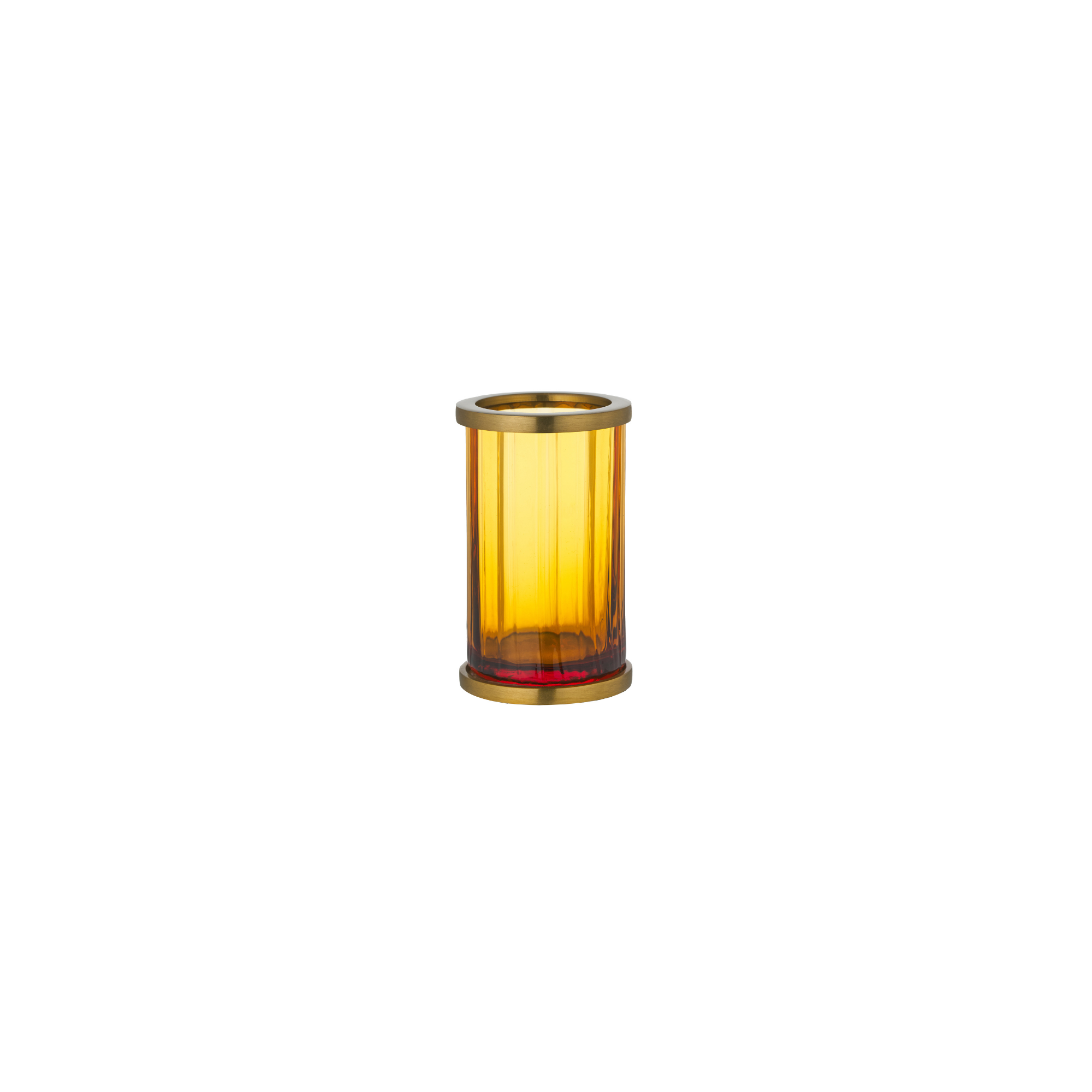 Vario Amber Glass Toothbrush Holder