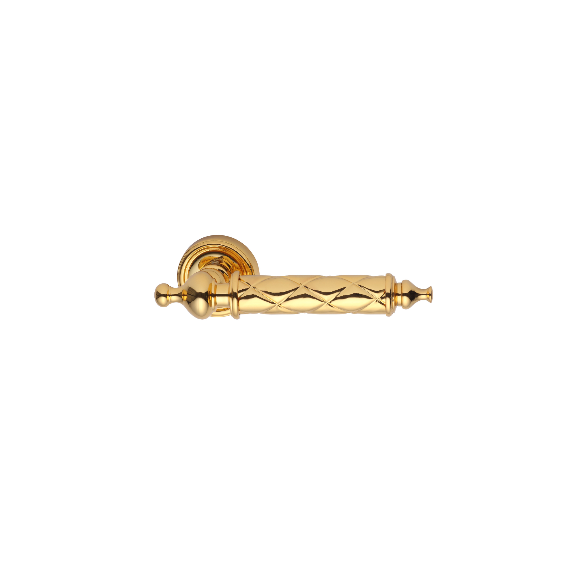 Rölyef Door Handle on Rose 24K Gold