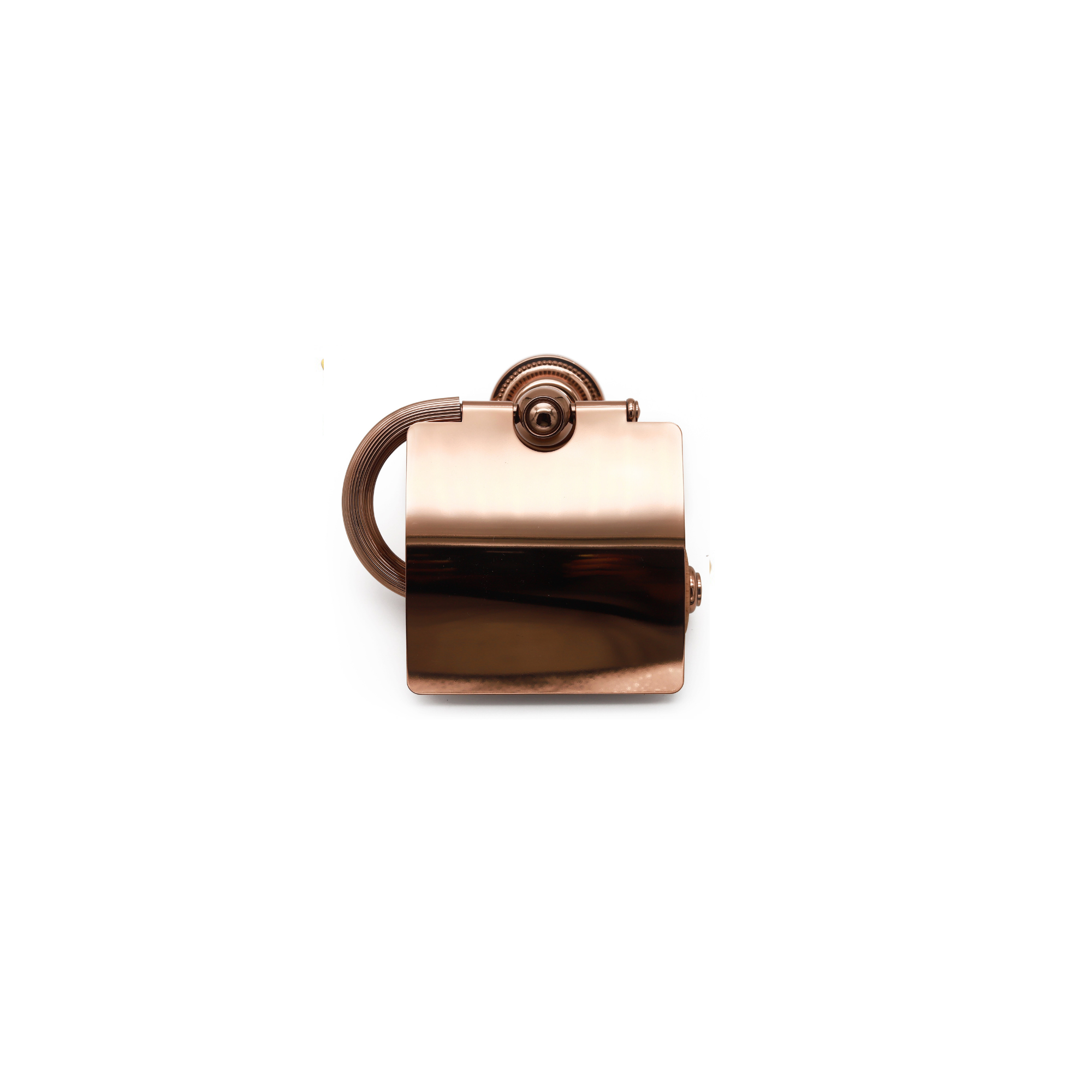 Antik Toilet Roll Holder with Lid Bronze