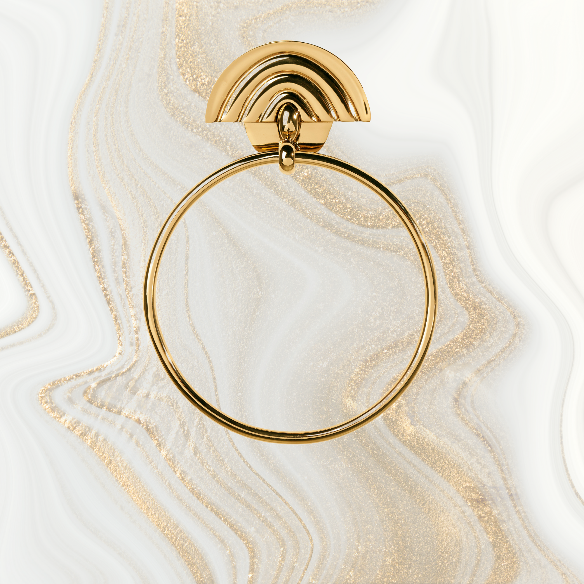 Newmoon Bathroom Accesorie Serie Gold Color