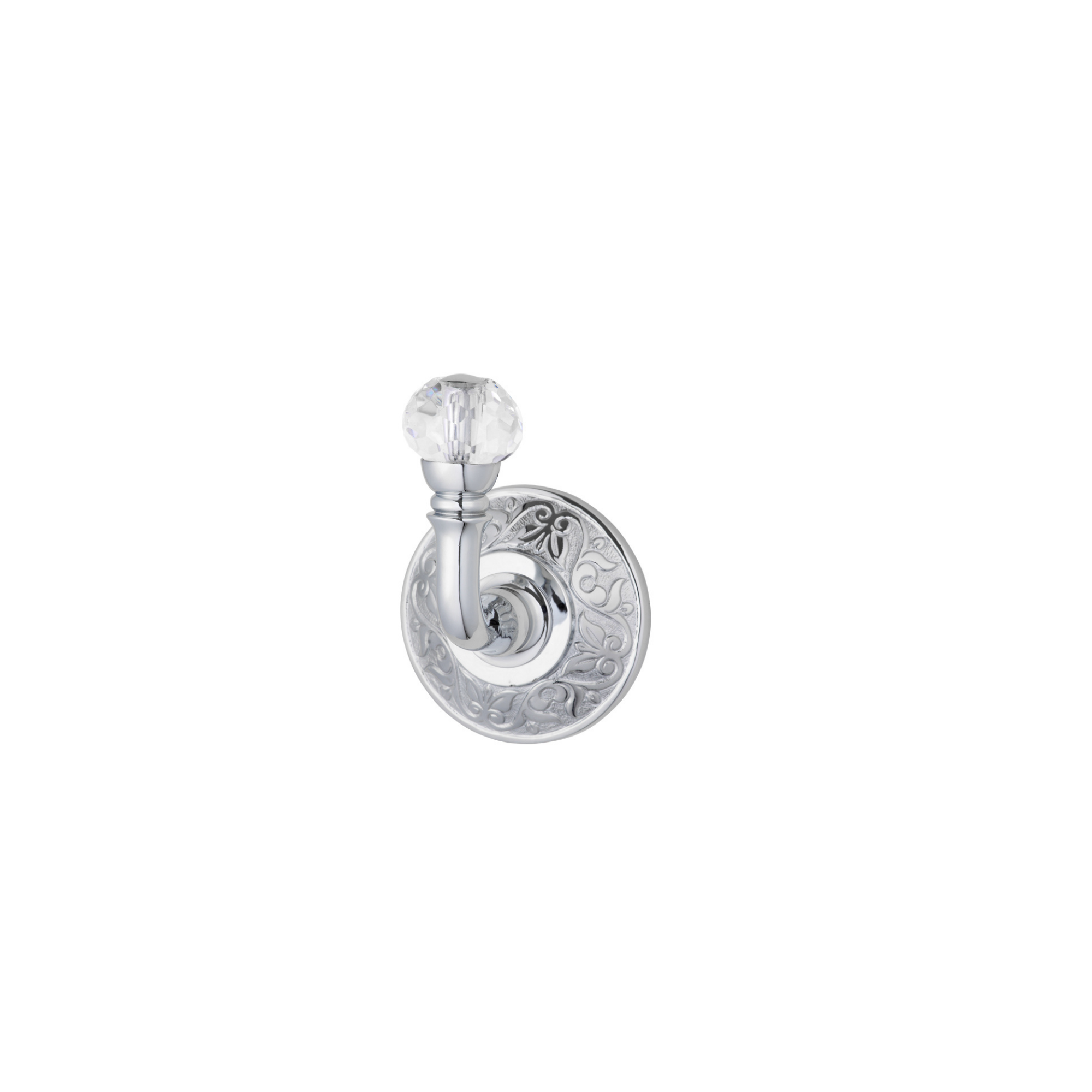 Blossom with Crystal Robe Hook Chrome