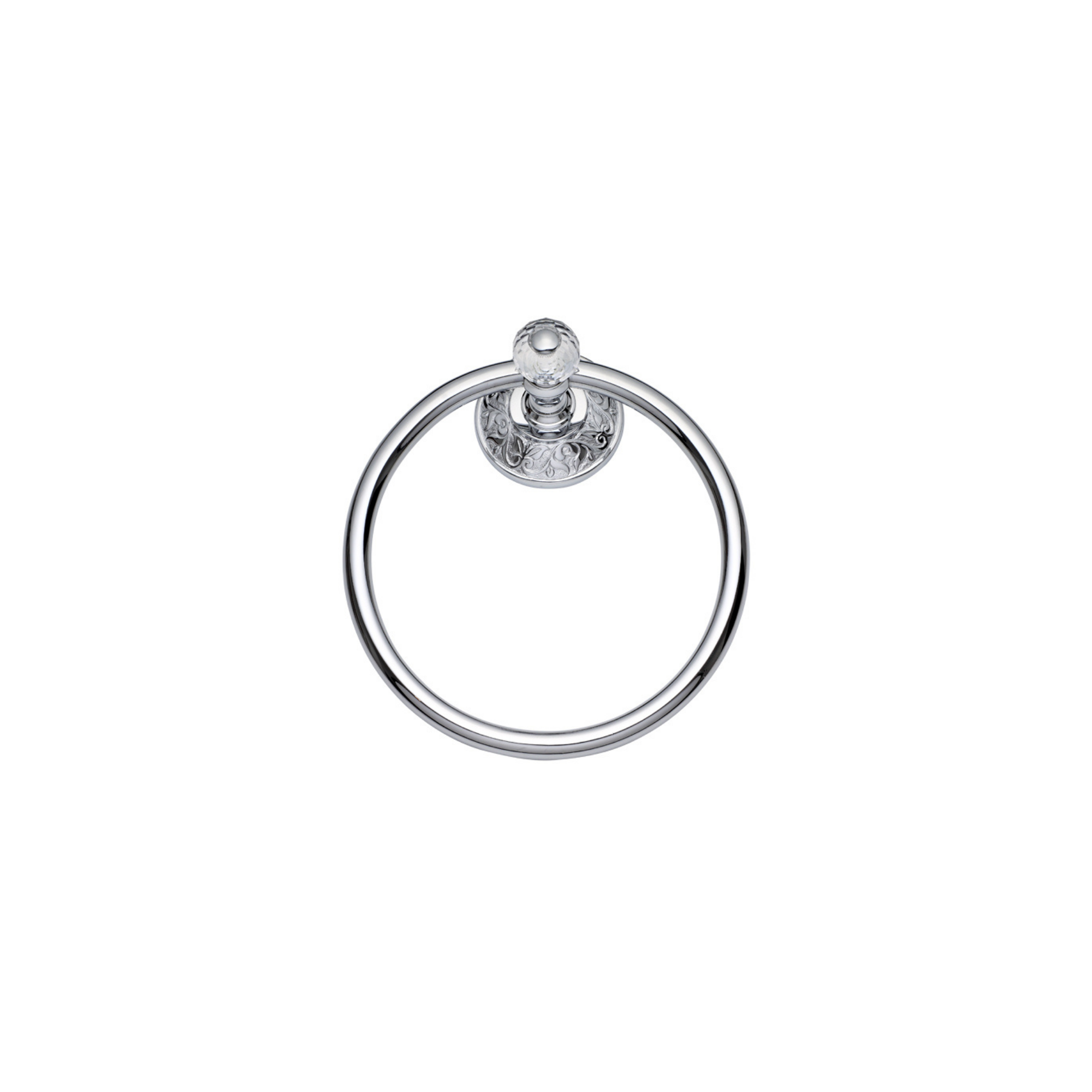 Blossom Towel Ring Chrome