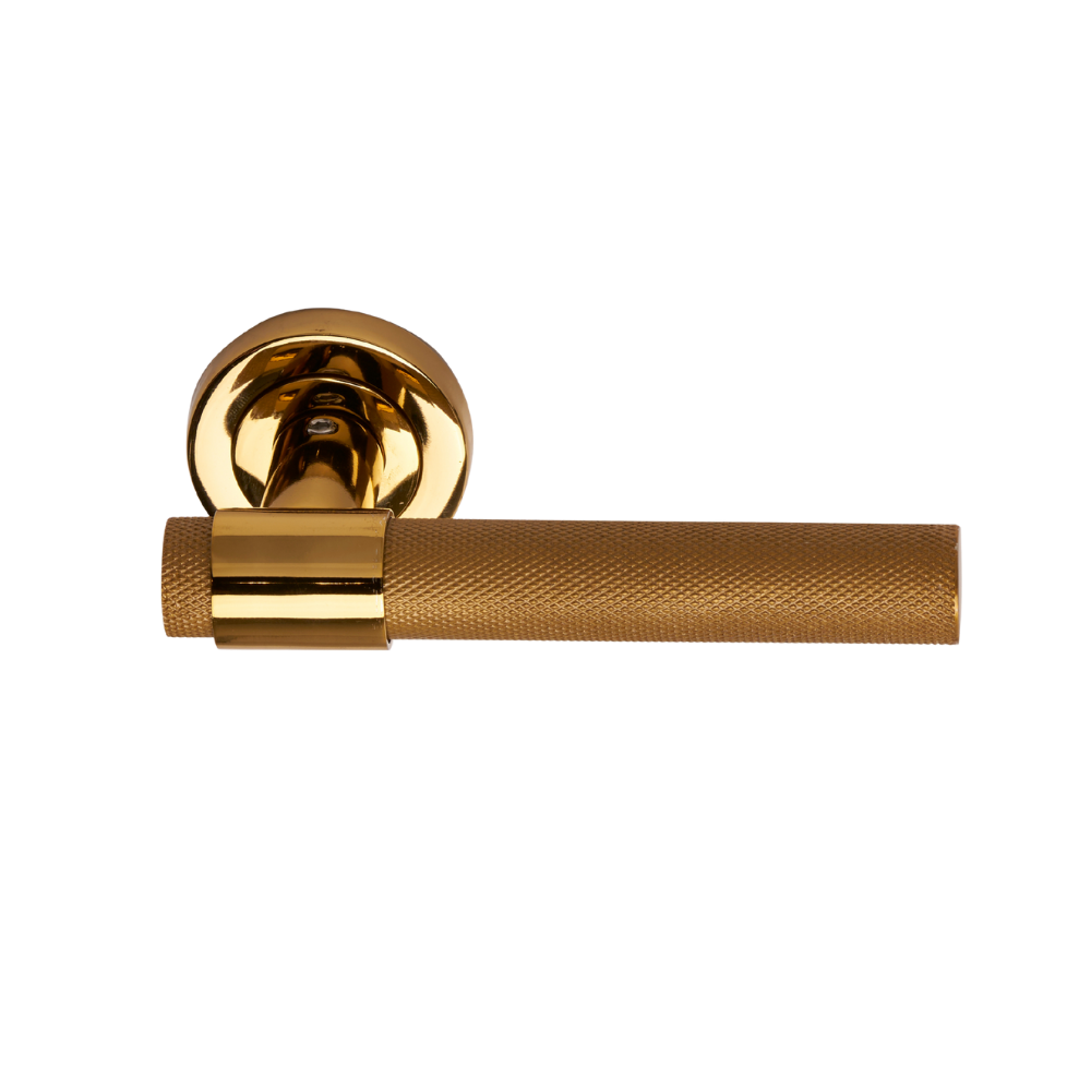 Glazier Door Handle on Rose